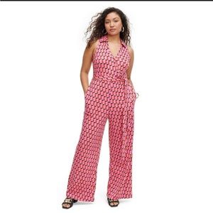 DVF x Target Collared Sleeveless Pink
Modern Geo Jumpsuit MEDIUM NEW